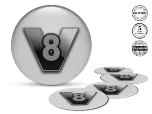 Wheel stickers Exclusive Look High-End Dome Badges